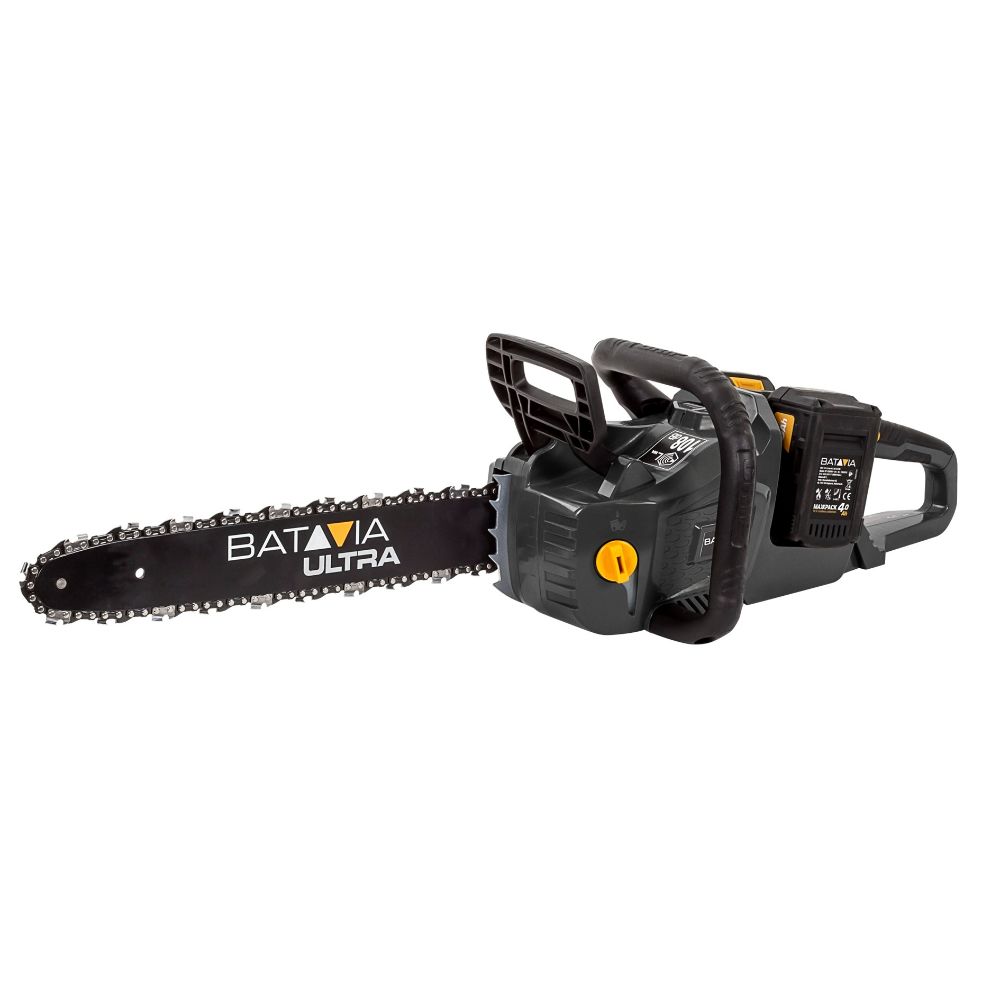 Batavia 36V (2x18V) brushless chainsaw 18''. With 2 x battery 4Ah and 1 x dual charger 3.5A