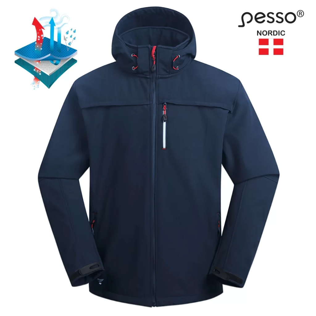 Softshell Jacket Pesso Atlanta, melns