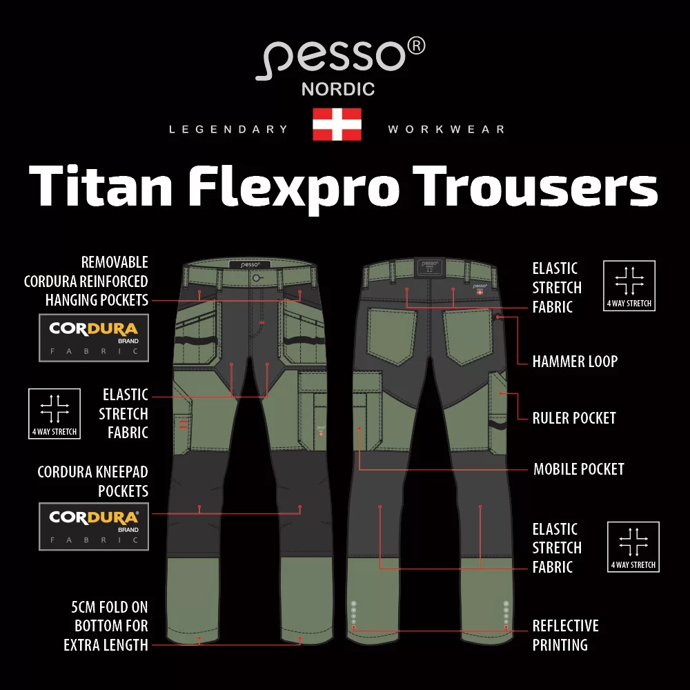 Workwear trousers Pesso Titan Flexpro 126