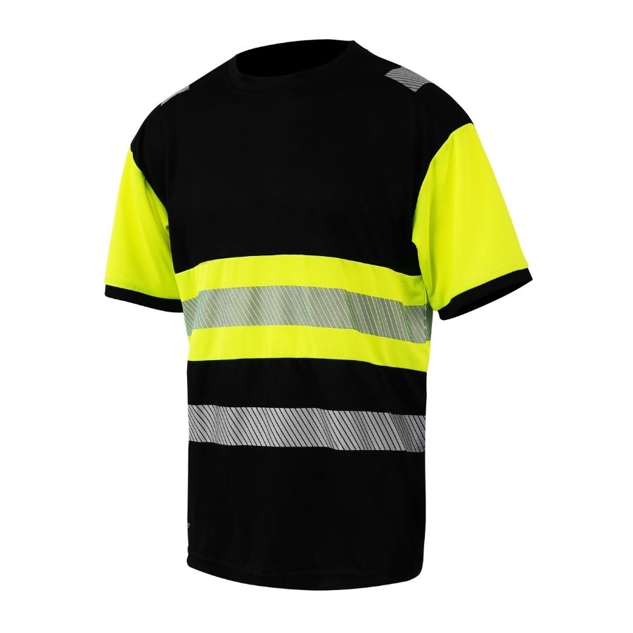 High Visibility T-Shirt Pesso HVM_J, melns-dzeltena