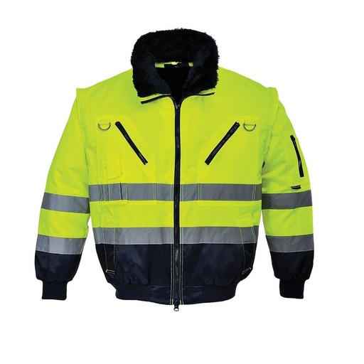 Winter Jacket 3 in 1 Pesso Pilot, Hi Vis dzeltena