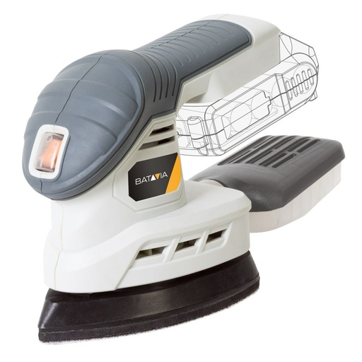 [7063093] Batavia 18V detail sander. Without battery and charger